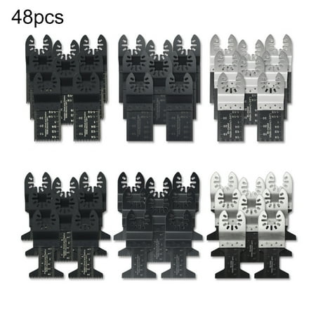 

wirlsweal 48Pcs 35mm/43mm High-carbon Steel Oscillating Saw Blade Multitool Cutting Tools