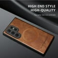 thumbnail image 5 of ELEHOLD PU Leather Case For Samsung Galaxy S22 Ultra Slim Magnetic Shockproof Cover, [MagSafe Compatible], [Lens&Screen Protection], Drop protection Case - Brown, 5 of 11