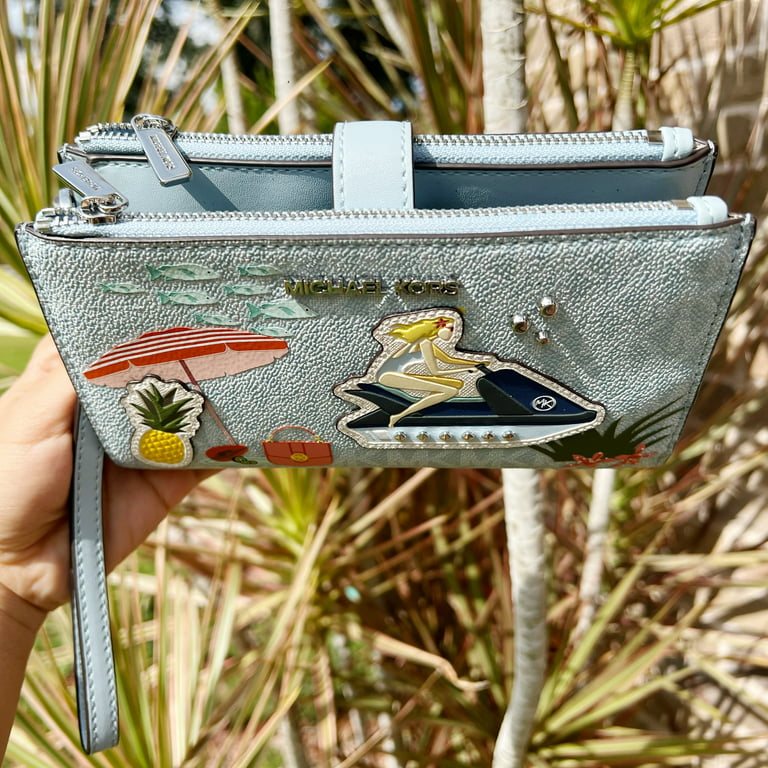 Wallets & purses Michael Kors - Jet Set medium blue snap wallet