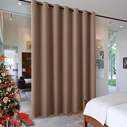RYB HOME Room Divider Blackout Curtains for Patio Door, Portable