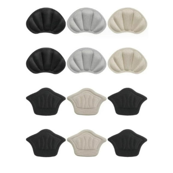 TELOLY 12 Pieces Shoe Inserts for Women,Adjustable and Comfortable Heel Pads for Shoes,Cushioned Shoe Inserts with Sticky Back,Soft Heel Pads