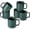 Green, variant on Porcelain Coffee Mugs Set, 16 oz Ceramic Coffee Cups for Americano Hot Tea Iced Coffee Cold Brew Cocoa Milk Mugs Set of 6, Dishwasher & Microwave Safe, White