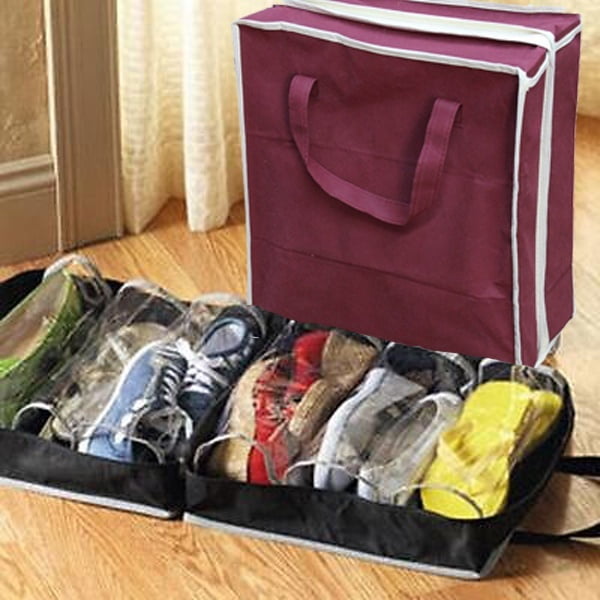 1Pcs Waterproof Folding Shoes Organizer Storage Bags Portable Closet Shoe Storage Bags
