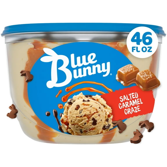 Blue Bunny Salted Caramel Craze Premium Frozen Dessert, 46 fl oz