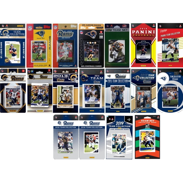NFL Los Angeles Rams 18 Ensembles de Cartes à Collectionner sous Licence