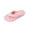 Pink, variant on Wensltd Women Flip Flops Striped Plush Upper Flat Soft House Slippers Casual Indoor Shoes for Autumn Winter Wear