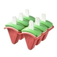 thumbnail image 1 of Daily Mix Store Cute Watermelon Shape Popsicle Molds, Watermelon Popsicle Maker with Lid, Reusable Silicone Release S Watermelon Rubber Easy, 1 of 9