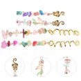 thumbnail image 2 of Perles Tressées pour Tresses en Alliage de Couleur Assortie pour Décoration Réutilisables et Durables 4 Pcs, 2 of 8