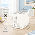 Mecha Toaster 2-Slice Toaster Mocha Check Stainless Steel Kitchen Appliance - Walmart.com