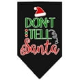 thumbnail image 2 of Christmas Pet and Dog Bandana Screen Printed, "Don't Tell Santa", 2 of 10