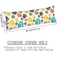 thumbnail image 2 of Dog Paw Body Pillow Cover Dog Paws Cartoon Footprint Doodles Print Long Pillow Case Protector with Zipper Decorative Soft Large Pillow Cases Covers for Bedroom,Couch,20"x54", 2 of 5