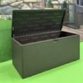 thumbnail image 2 of Resenkos 675L/150G Blow Molded Storage Box, Convertible Bench, Waterproof, Sun-Proof, Easy to Clean - Black, 2 of 6