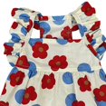 thumbnail image 3 of Hadanceo Pet Summer Dress Floral Printing Flying Sleeve Ruffle Edge  Small Dog Princess Cosplay Costume for Spring, 3 of 12