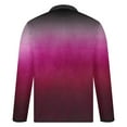 thumbnail image 4 of Mens Golf Shirts Long Sleeve Pullover Button Collared T-Shirts Casual Gradient Polka Dot Printed Breathable Going Out Athletic Workout Tees Tops, 4 of 4