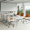 thumbnail image 5 of ZARKEA Luxury Executive Office Chair – Ergonomic Back Design with Wood & Leather Finish（Brown）, 5 of 5