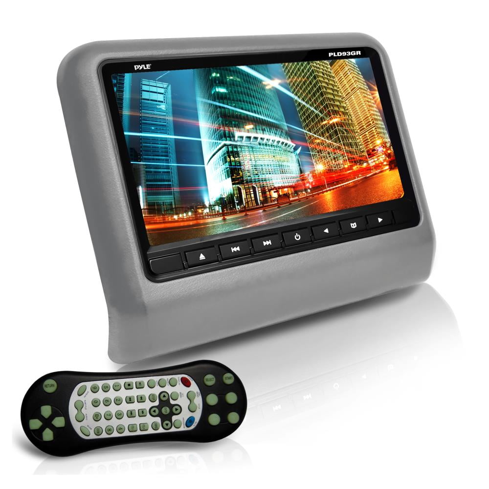 PYLE PLD93GR Headrest Vehicle 9'' Video Display Monitor, CD/DVD