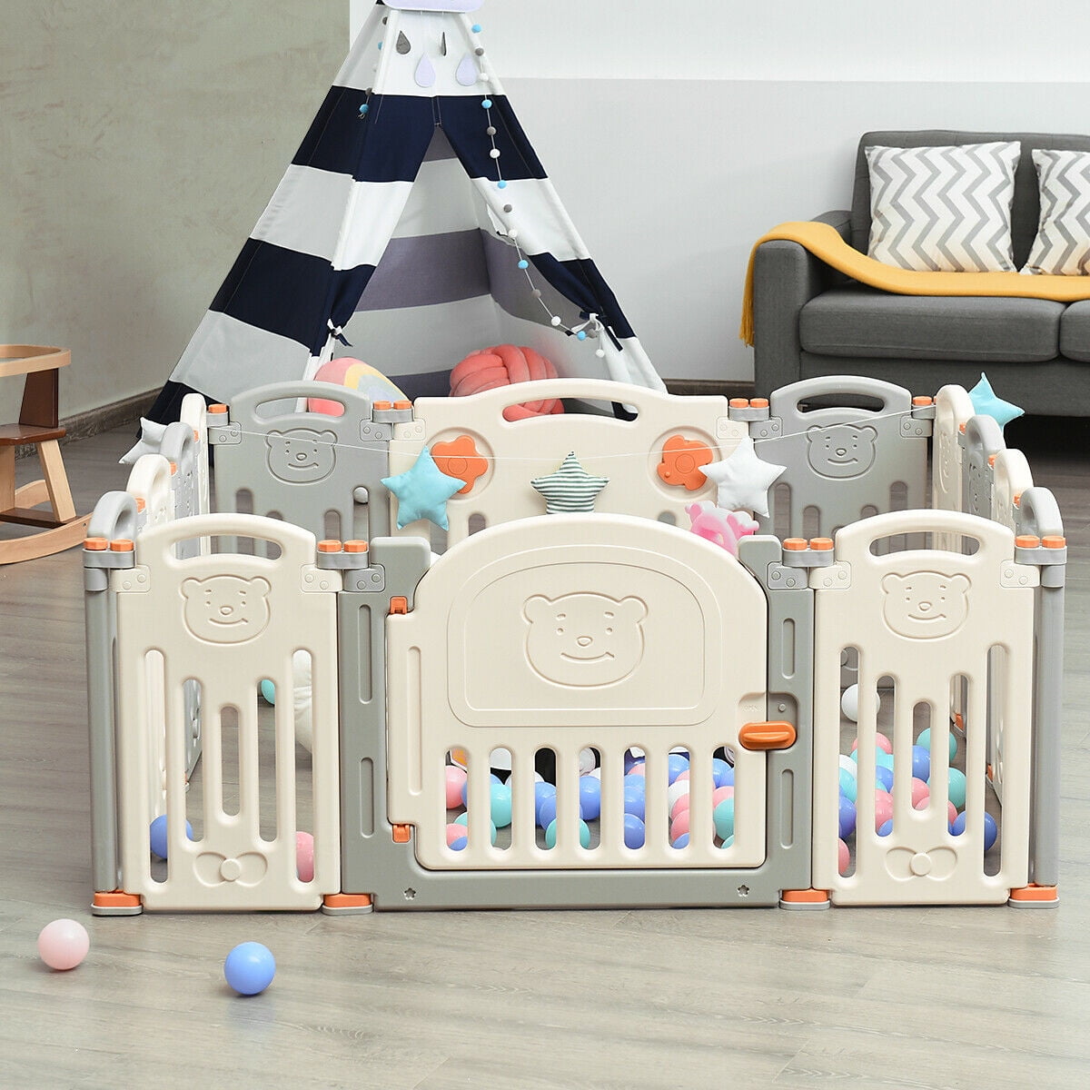 costway foldable playpen