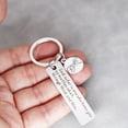 thumbnail image 5 of Stainless Steel Key Chain Gift Creative Fashion Engraved Letters Keyring Car Keyholder Bag Charm Pendant Keychain Jewelry, 5 of 5