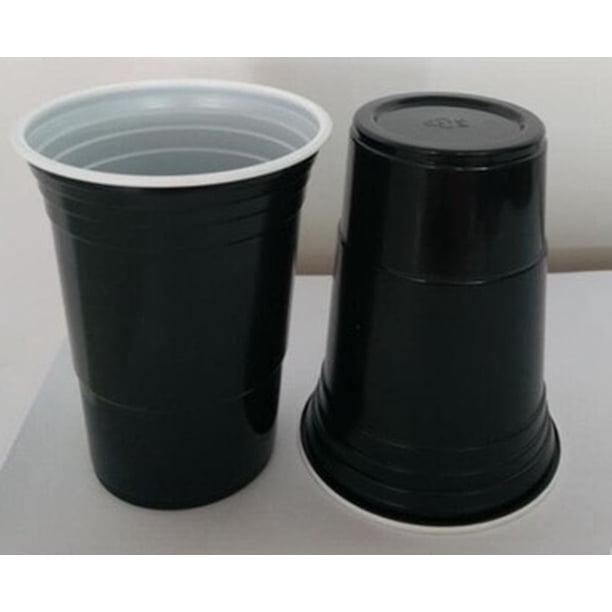 Vaso de plástico desechable convencional de dos colores ps Copa de tenis de mesa Copa de fiesta no tóxica de dos colores