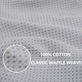 thumbnail image 5 of Ht Viik100% Cotton Waffle Weave Kitchen Dish Cloths, Ultra Soft Absorbent Quick Drying Dish Towels, 12x12 Inches, 6-Pack, Light Grey, 5 of 12