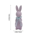 thumbnail image 3 of Euaioeiu Easter Bunny Decorations Glittering Standing Rabbits High End Simulation Sparkling Bow for Home Garden Courtyard Party Centerpiece Decor Gift, 3 of 6