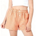 thumbnail image 5 of Mifsaly Girls Plaid Casual Shorts Toddler Kids Comfort Elastic High Waisted Lounge Shorts Soft Breathable Summer Vacation Clothes with Pockets, 5 of 6
