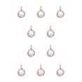 thumbnail image 2 of Minnieouse Joyería de piedra natal, accesorios de bricolaje, decoraciones de metal, collar, pendientes, llaveros, colgantes de fiesta, niñas, blanco 10Conjunto, 2 of 6
