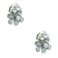 thumbnail image 2 of Plantas artificiales de plástico Injueey para terrarios decoraciones fáciles de limpiar Begonia Blanca 2Conjunto, 2 of 6