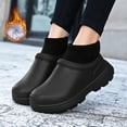 thumbnail image 6 of LASUDRAA Women's Cotton Shoe Winter Snow Warm Waterproof Nurse Shoes Chef Anti Slip Work Shoes Plush Lined Slip-On Sneaker, 6 of 10