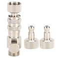 thumbnail image 2 of Airbrush Coupler,3pcs Airbrush Connector Quick Air Compressor Adapter Air Compressor Supplies High-Intensity Output, 2 of 14