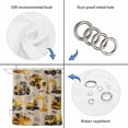 thumbnail image 4 of Construction Truck Shower Curtain, Waterproof Shower Curtains for Bathroom, Cartoon Grips and Bulldozers Beige Washable Fabric Bathtub Curtain Set Bath Decor with 12 Hooks Standard 72"x72", 4 of 8