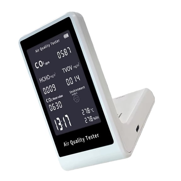 Air Quality Monitors CO2 Meter Carbon Dioxide Detectors CO2 TVOC HCHO Temperature Humidity Measuring Device