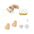 thumbnail image 5 of 2pcs Solid Beech Wood Wall Hooks: Rustic Farmhouse Entryway Decor – 30lb Heavy Duty Coat Racks for Bathroom/Bedroom, Easy Install (Holds Jackets, Hats, Bags & Towels), 5 of 5