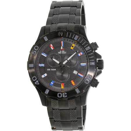 Swiss Precimax Men's Armada Pro SP13051 Black Stainless-Steel Swiss Chronograph Dress Watch