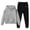 Grey, variant on LUOGENLI Back to School Outfits for Girls 12-14 Sweatshirt Girls Kids Boys Kids Hooded Tracksuit Unisex Two Piece Outfits Hoodie Sweatshirt Sweatpants Set Cute Outfits for Girls 14-16 4-5 Years
