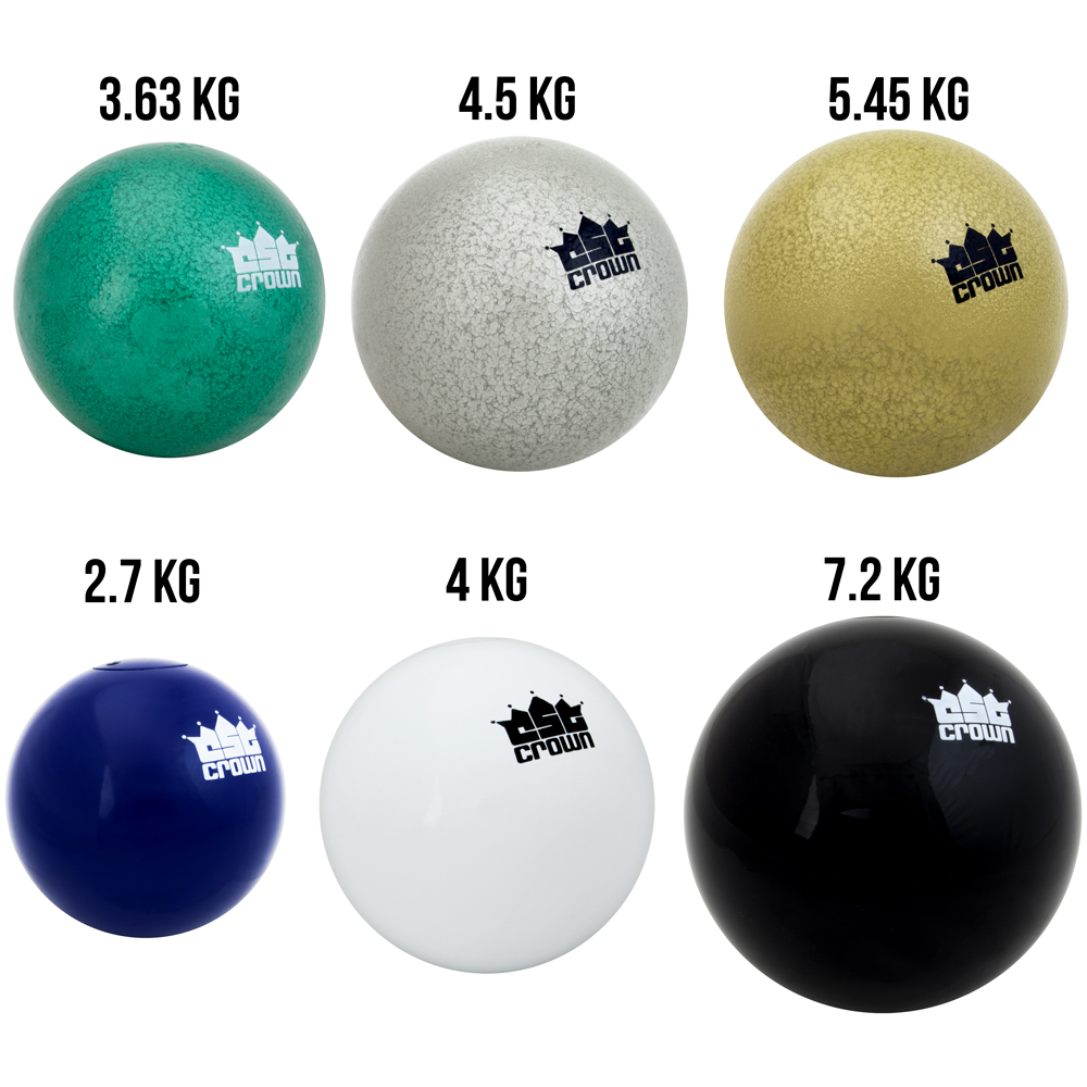 Crown Sporting Goods 4.0kg (8.8lbs) Shot - Cast Iron Weight Shot Ball for Outdoor Track & Field
