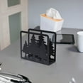 thumbnail image 4 of Xuniizn Napkin Holder for Table, Desk Organizer, Standing Napkin Dispenser Outdoor Farmhouse Black Cocktail Napkin Holders for Kitchen Coffee Shop Dining Room (4.7x1.7x3.9"), 4 of 6
