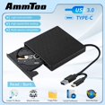 thumbnail image 2 of Lecteur DVD Externe USB 3.0 Portable +/-RW pour CD ROM Brûleur Compatible avec Ordinateur Portable PC de Bureau Windows, 2 of 6