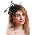 thumbnail image 1 of Heardband Couvre-Chef pour Femmes, Fascinateurs Élégants pour Chapeaux de Fête de Thé, Accessoires de Tête de Mariée, 1 of 3