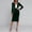 Army Green, variant on Women's 2 Piece Velvet Suit Office Work Suit Notch Lapel Button Down Blazer Dress Skirt Business Suit SetNavy,S