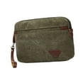thumbnail image 3 of Bolso de mano para hombre, ligero, con cierre de cremallera, tarjetero, cartera moderna Verde, 3 of 9