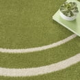 thumbnail image 4 of Nourison Essentials Indoor/Outdoor Green Ivory 6' x round Area Rug, (6 Round), 4 of 9