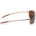 thumbnail image 4 of Maui Jim Men's Polarized Breakwall H422-26 Brown Rectangle Sunglasses, 4 of 5