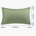 thumbnail image 6 of PiccoCasa 2 Packs Pillowcases Soft 1800 Microfiber Pillow Shams with No Zipper, Standard Sage, 6 of 7