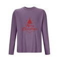 thumbnail image 3 of Posijego Men's Christmas Shirts Soft Long Sleeve T Shirts Big and Tall Mens Pullover Basic Tee Tops, 3 of 4