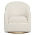 thumbnail image 3 of Evolur Luna Swivel Glider & Ottoman, Daisy, 3 of 8