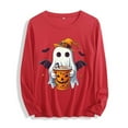 thumbnail image 2 of Miqool Womens Tops Cute Festival Fall Shirts Halloween Long Sleeve Pumpkin T-Shirts Casual Thanksgiving Graphic Tee Tops, 2 of 7
