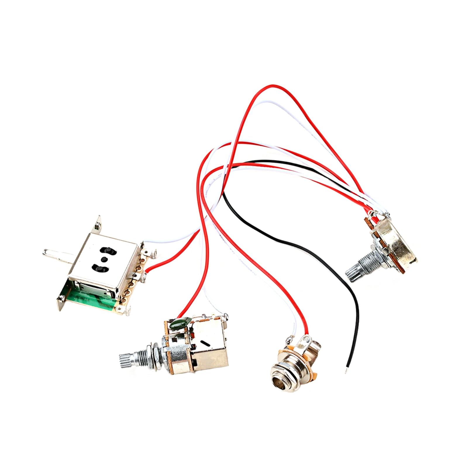 Professional Guitar Push Pull Switch Wiring Harness Potentiometer