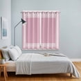 thumbnail image 5 of Curtains 63 Inch Length 2 Panels, Pink Greek Key Grommets Window Treatment Curtain, Geometric Greece Ancient Farmhouse Geo Thermal Curtains Drapes for Living Room/Bathroom, 5 of 9