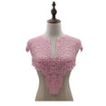 thumbnail image 2 of Soumake Lace Fake Collar Embroidered Corsage Hollow Design Big Flowers Detachable Front / Back Collar Lace Applique Female Charm For Sewing Shop Practical, 2 of 8